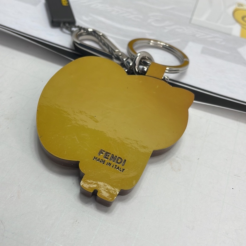 Authentic FENDI raccoon/squirrel keychain, new with tags box and COA - Picture 3 of 9